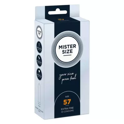 MISTER Størrelse 57 kondomer, 10 stk