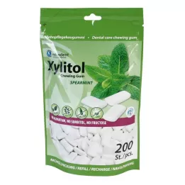 MIRADENT Xylitol tyggegummi Spearmint Ref. 200 stk