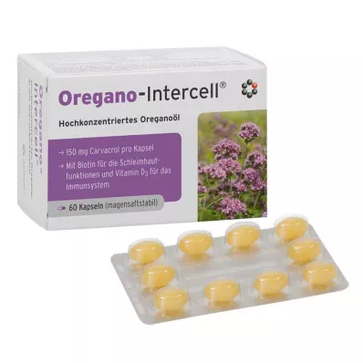 OREGANO-INTERCELL bløde kapsler med enterisk belægning, 60 stk