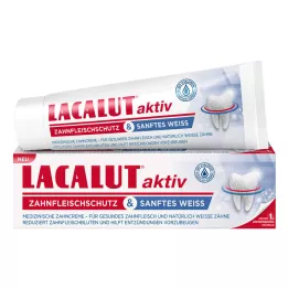 LACALUT aktiv tandkødsbeskyttelse &amp; mild hvid tandpasta, 75 ml