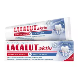 LACALUT aktiv tandkødsbeskyttelse &amp; mild hvid tandpasta, 75 ml