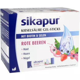 SIKAPUR Silikagelsticks røde bær, 30 stk