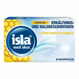ISLA MED akutte citrus-honningpastiller, 20 stk