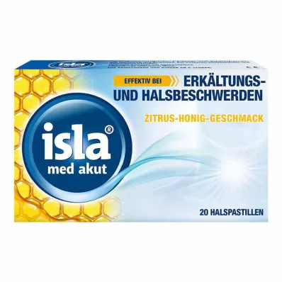 ISLA MED akutte citrus-honningpastiller, 20 stk