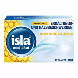 ISLA MED akutte citrus-honningpastiller, 50 stk