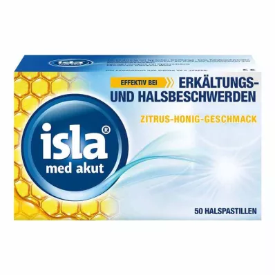ISLA MED akutte citrus-honningpastiller, 50 stk
