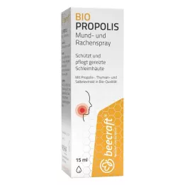 BEECRAFT Propolis mund- og halsspray, 15 ml