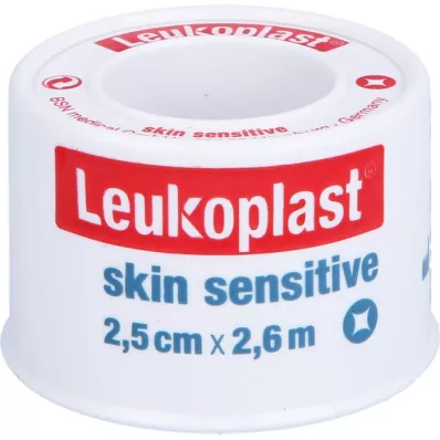 LEUKOPLAST Hudfølsom 2,5 cmx2,6 m m.beskyttelse, 1 stk