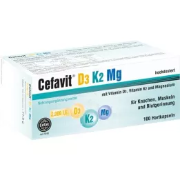 CEFAVIT D3 K2 Mg 2.000 I.U. hårde kapsler, 100 stk