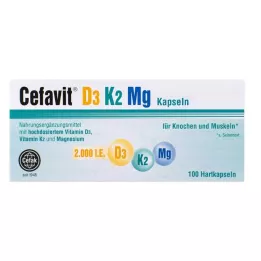 CEFAVIT D3 K2 Mg 2.000 I.U. hårde kapsler, 100 stk