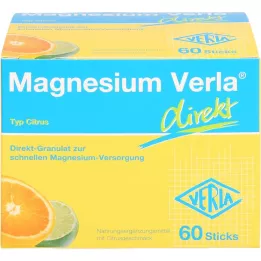MAGNESIUM VERLA direkte granulat citrus, 60 stk