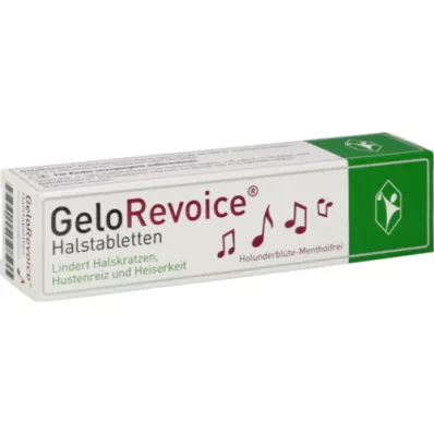 GELOREVOICE Halstabletter hyldeblomst-mentholfri, 20 stk