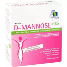 D-MANNOSE PLUS 2000 mg sticks med vitaminer og mineraler, 30X2,47 g