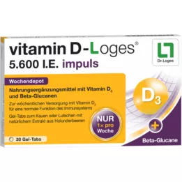 VITAMIN D-LOGES 5.600 I.U. impulser ugentligt depot KTA, 30 stk