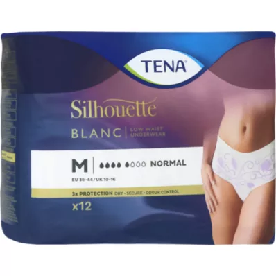 TENA SILHOUETTE normal M blanc, 12 stk