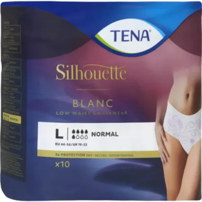 TENA SILHOUETTE normal L blanc, 10 stk