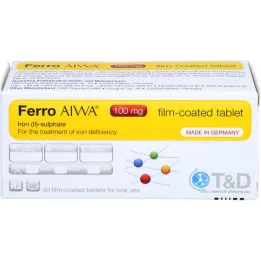 FERRO AIWA 100 mg filmovertrukne tabletter, 50 stk