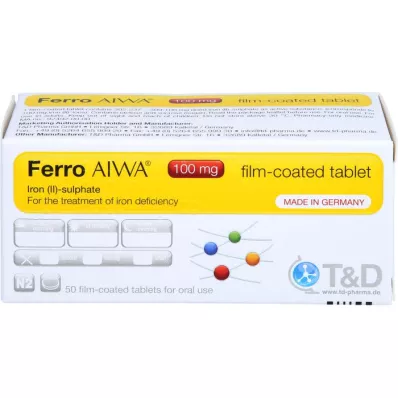 FERRO AIWA 100 mg filmovertrukne tabletter, 50 stk