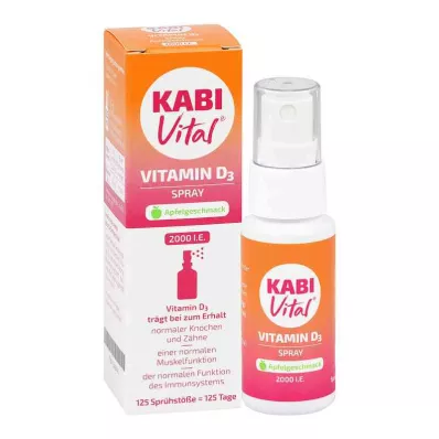 Kabivital 2.000 Dvs.D3 Spray Æblesmag (25 ml) Kabivital 2.000 Dvs.D3 Spray Æblesmag (25 ml)