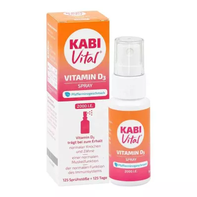 Kabivital 2.000 Dvs.D3 spray pebermynte smag (25 ml)