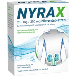 NYRAX 200 mg/200 mg nyretabletter, 100 stk