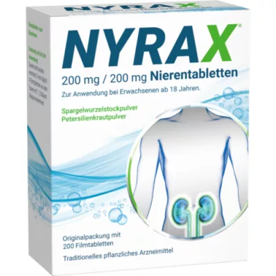 NYRAX 200 mg/200 mg nyretabletter, 200 stk