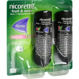 NICORETTE Frugt &amp; Mynte Spray 1 mg/spray, 2 stk