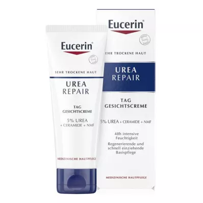EUCERIN UreaRepair ansigtscreme 5% dag, 50 ml