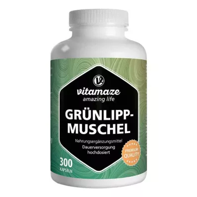 GRÜNLIPPMUSCHEL 500 mg højdosis kapsler, 300 stk