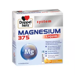 DOPPELHERZ Magnesium 375 Flydende system drikkeamp. 30 stk