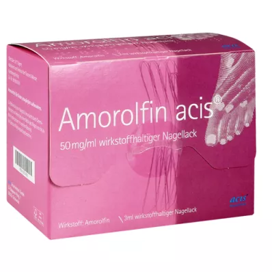 AMOROLFIN acis 50 mg/ml neglelak indeholdende aktiv ingrediens, 3 ml