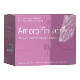 AMOROLFIN acis 50 mg/ml neglelak indeholdende aktiv ingrediens, 6 ml