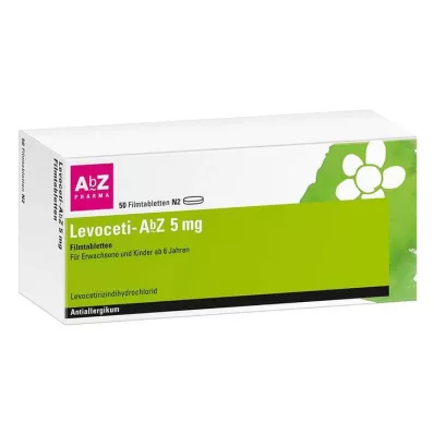 Levoceti-AbZ 5 mg filmovertrukne tabletter, 50 stk
