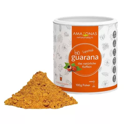 GUARANA BIO Rent pulver, 100 g