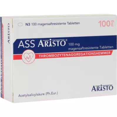 ASS Aristo 100 mg enterotabletter, 100 stk