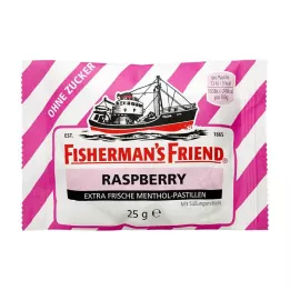 FISHERMANS FRIEND Hindbær uden sukkerpastiller, 25 g