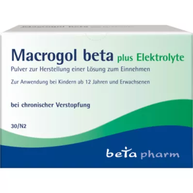 MACROGOL beta plus Elektrolyt Plv. til oral brug, 30 stk