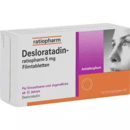 DESLORATADIN-ratiopharm 5 mg filmovertrukne tabletter, 50 stk
