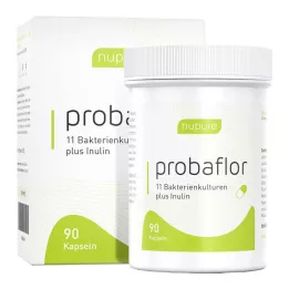 NUPURE probaflor probiotika til tarmrehabilitering Kps, 90 stk