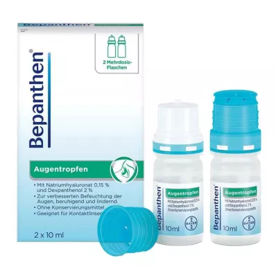 BEPANTHEN Øjendråber, 2X10 ml