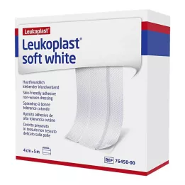 LEUKOPLAST blød hvid gips 4 cmx5 m rulle, 1 stk