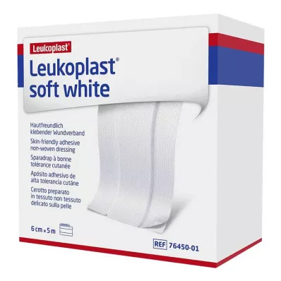 LEUKOPLAST blød hvid gips 6 cm x5 m rulle, 1 stk