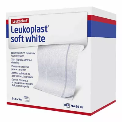 LEUKOPLAST blød hvid gips 8 cmx5 m rulle, 1 stk