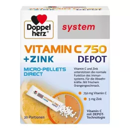 DOPPELHERZ C-vitamin 750 Depot system pellets, 20 stk