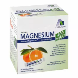 MAGNESIUM 400 direkte orange portionsstænger, 50X2,1 g