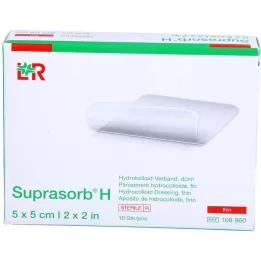 SUPRASORB H Hydrocoll.bandage tynd 5x5 cm, 10 stk