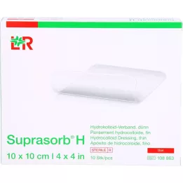 SUPRASORB H Hydrocoll.bandage tynd 10x10 cm, 10 stk