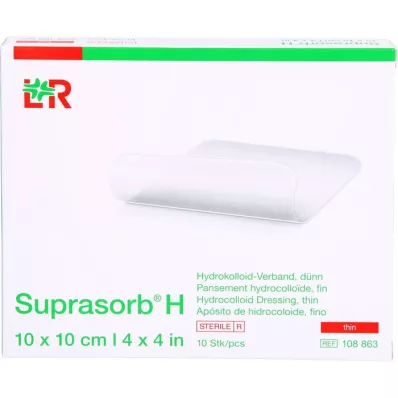 SUPRASORB H Hydrocoll.bandage tynd 10x10 cm, 10 stk