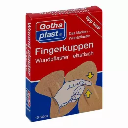 GOTHAPLAST Elastisk sårplaster til fingerspidser 2 størrelser, 10 stk