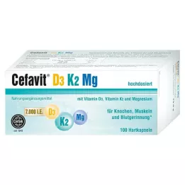 CEFAVIT D3 K2 Mg 7.000 I.U. hårde kapsler, 100 stk